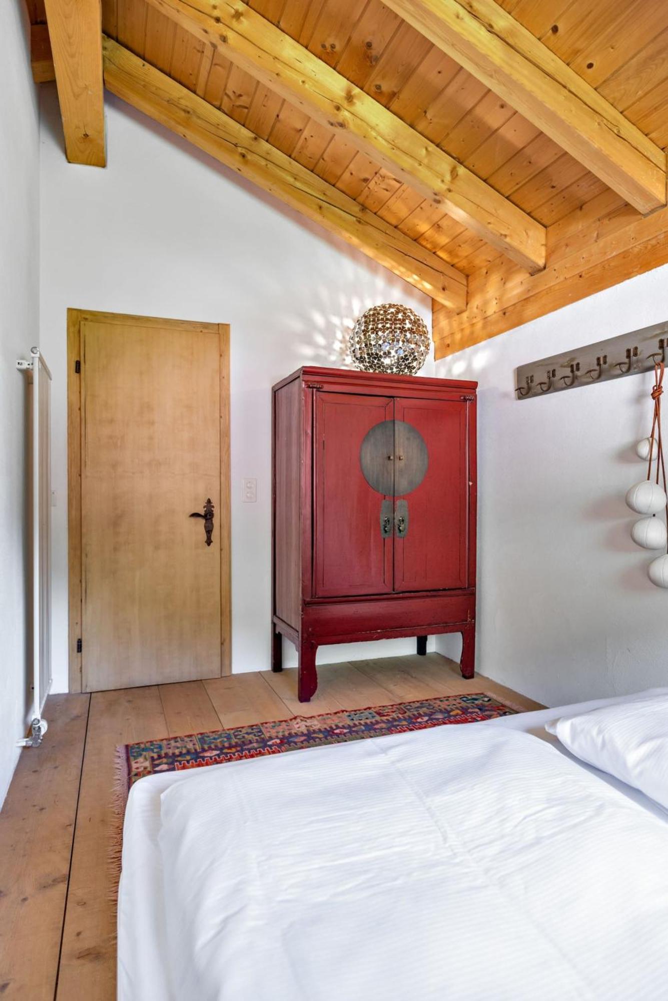 Ferienwohnung Chesa Panorama B - La Punt Exterior foto